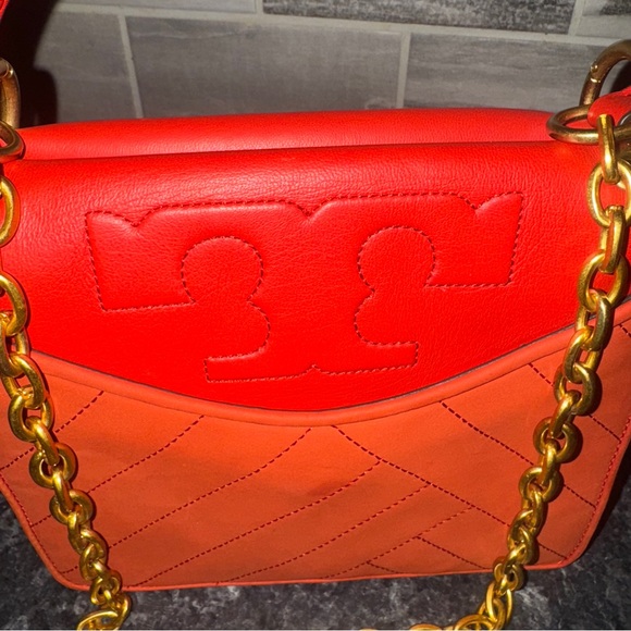 TORY BURCH ALEXA CONVERTIBLE SHOULDER BAG IN SAMBA.. Retail $475 - Picture 2 of 15
